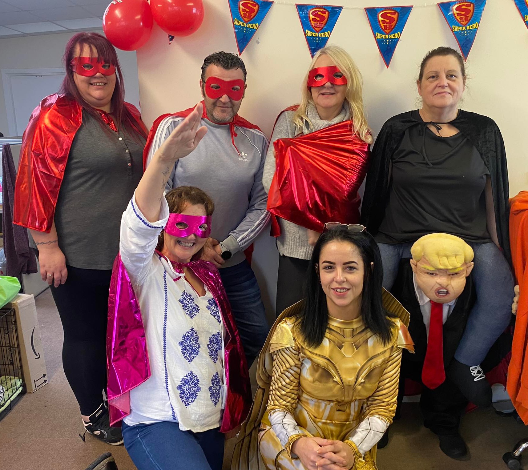 ContactCentre.ie staff dressed as superheroes for a Special Olympics Ireland fundraising day